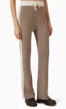 My Sunday Ski Pants Knit Cashmere Blend Drawstring Travel Women's S